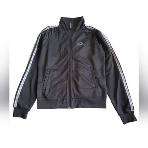 Kappa Banda Anniston Slim Zip-Front Track Jacket Black Medium